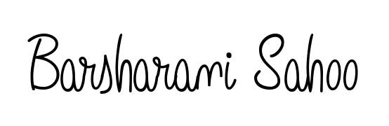 Create a personalized artistic stamp with Barsharani Sahoo in Angelique-Rose-font-FFP font. Perfect for visual artists, designers, and influencers. Barsharani Sahoo signature style 5 images and pictures png