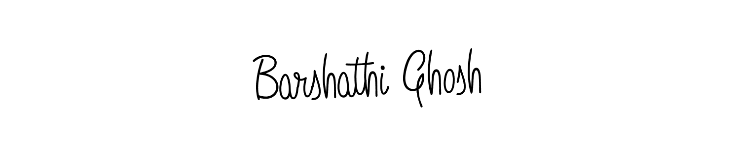 The best way (Angelique-Rose-font-FFP) to make a short signature is to pick only two or three words in your name. The name Barshathi Ghosh include a total of six letters. For converting this name. Barshathi Ghosh signature style 5 images and pictures png