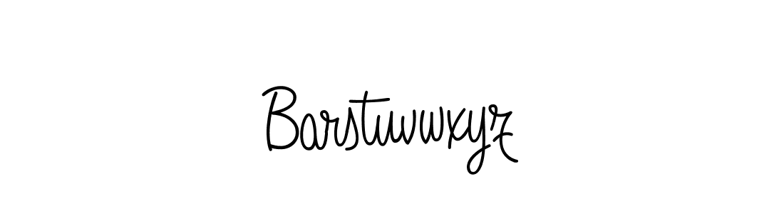 Create a beautiful signature design for name Barstuvwxyz. With this signature (Angelique-Rose-font-FFP) fonts, you can make a handwritten signature for free. Barstuvwxyz signature style 5 images and pictures png