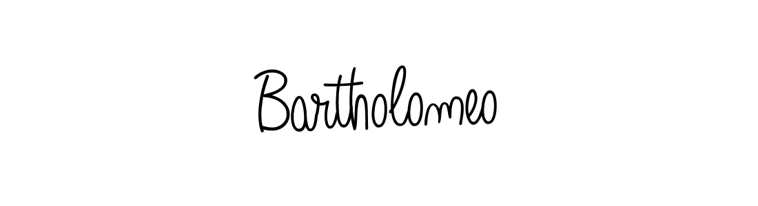 Bartholomeo stylish signature style. Best Handwritten Sign (Angelique-Rose-font-FFP) for my name. Handwritten Signature Collection Ideas for my name Bartholomeo. Bartholomeo signature style 5 images and pictures png