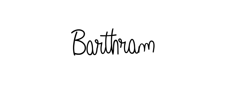 Design your own signature with our free online signature maker. With this signature software, you can create a handwritten (Angelique-Rose-font-FFP) signature for name Barthram. Barthram signature style 5 images and pictures png