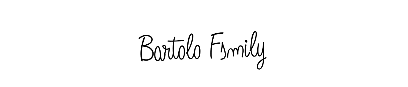 Bartolo Fsmily stylish signature style. Best Handwritten Sign (Angelique-Rose-font-FFP) for my name. Handwritten Signature Collection Ideas for my name Bartolo Fsmily. Bartolo Fsmily signature style 5 images and pictures png