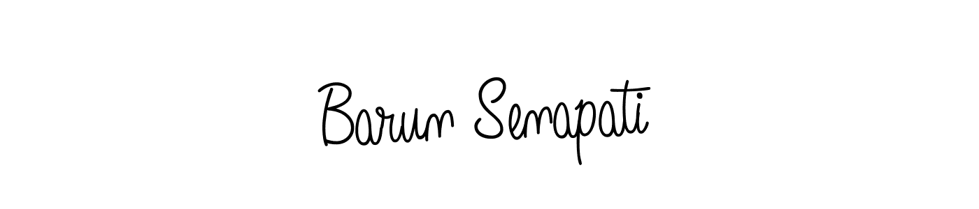 Barun Senapati stylish signature style. Best Handwritten Sign (Angelique-Rose-font-FFP) for my name. Handwritten Signature Collection Ideas for my name Barun Senapati. Barun Senapati signature style 5 images and pictures png