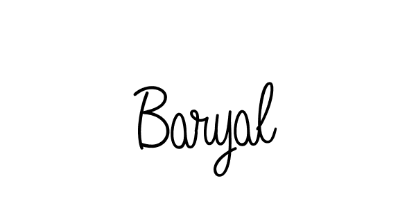 Make a beautiful signature design for name Baryal. Use this online signature maker to create a handwritten signature for free. Baryal signature style 5 images and pictures png