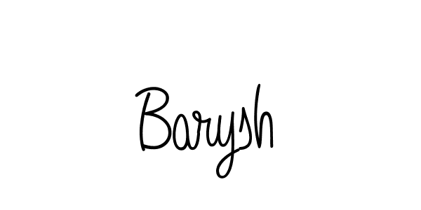 Make a beautiful signature design for name Barysh. With this signature (Angelique-Rose-font-FFP) style, you can create a handwritten signature for free. Barysh signature style 5 images and pictures png