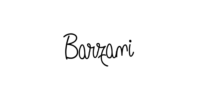 Make a beautiful signature design for name Barzani. With this signature (Angelique-Rose-font-FFP) style, you can create a handwritten signature for free. Barzani signature style 5 images and pictures png