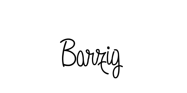 Barzig stylish signature style. Best Handwritten Sign (Angelique-Rose-font-FFP) for my name. Handwritten Signature Collection Ideas for my name Barzig. Barzig signature style 5 images and pictures png