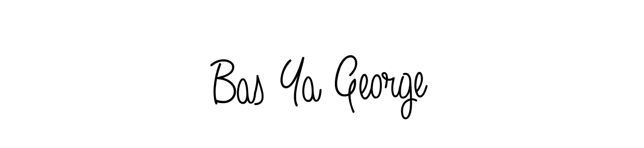 How to make Bas Ya George name signature. Use Angelique-Rose-font-FFP style for creating short signs online. This is the latest handwritten sign. Bas Ya George signature style 5 images and pictures png
