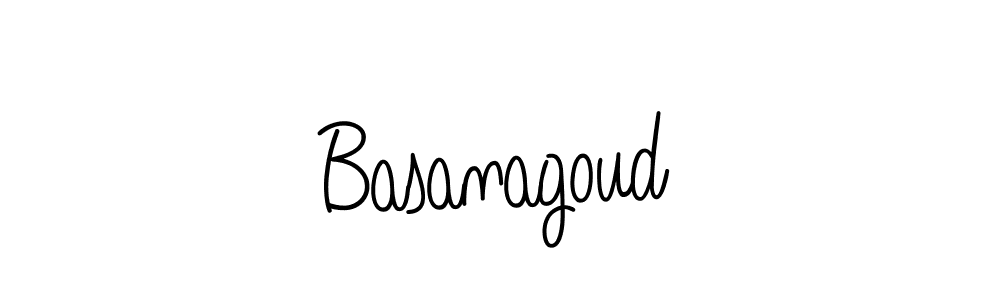 Design your own signature with our free online signature maker. With this signature software, you can create a handwritten (Angelique-Rose-font-FFP) signature for name Basanagoud. Basanagoud signature style 5 images and pictures png