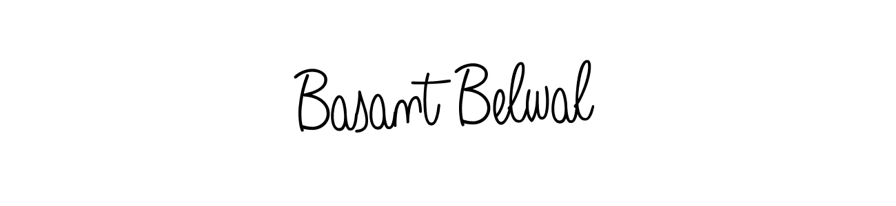 How to make Basant Belwal name signature. Use Angelique-Rose-font-FFP style for creating short signs online. This is the latest handwritten sign. Basant Belwal signature style 5 images and pictures png