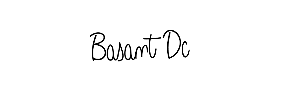 The best way (Angelique-Rose-font-FFP) to make a short signature is to pick only two or three words in your name. The name Basant Dc include a total of six letters. For converting this name. Basant Dc signature style 5 images and pictures png