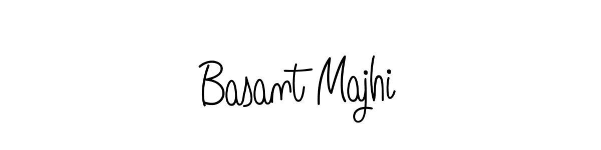 You should practise on your own different ways (Angelique-Rose-font-FFP) to write your name (Basant Majhi) in signature. don't let someone else do it for you. Basant Majhi signature style 5 images and pictures png