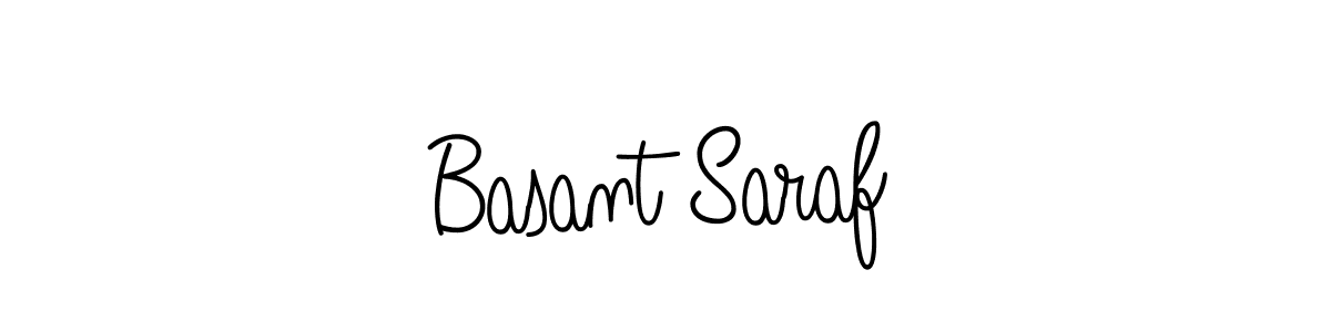 Design your own signature with our free online signature maker. With this signature software, you can create a handwritten (Angelique-Rose-font-FFP) signature for name Basant Saraf. Basant Saraf signature style 5 images and pictures png