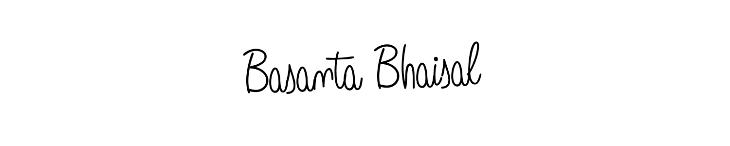 Create a beautiful signature design for name Basanta Bhaisal. With this signature (Angelique-Rose-font-FFP) fonts, you can make a handwritten signature for free. Basanta Bhaisal signature style 5 images and pictures png