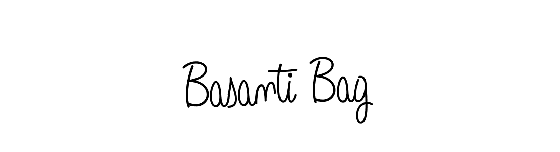 The best way (Angelique-Rose-font-FFP) to make a short signature is to pick only two or three words in your name. The name Basanti Bag include a total of six letters. For converting this name. Basanti Bag signature style 5 images and pictures png
