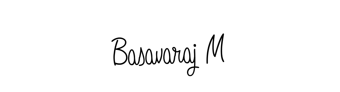 How to make Basavaraj M name signature. Use Angelique-Rose-font-FFP style for creating short signs online. This is the latest handwritten sign. Basavaraj M signature style 5 images and pictures png