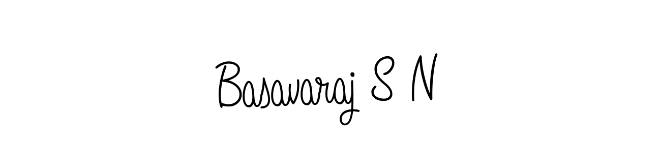 How to make Basavaraj S N name signature. Use Angelique-Rose-font-FFP style for creating short signs online. This is the latest handwritten sign. Basavaraj S N signature style 5 images and pictures png
