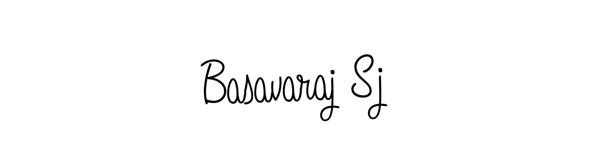 Design your own signature with our free online signature maker. With this signature software, you can create a handwritten (Angelique-Rose-font-FFP) signature for name Basavaraj Sj. Basavaraj Sj signature style 5 images and pictures png