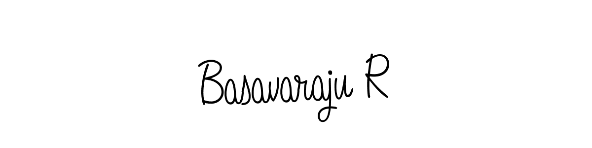 You should practise on your own different ways (Angelique-Rose-font-FFP) to write your name (Basavaraju R) in signature. don't let someone else do it for you. Basavaraju R signature style 5 images and pictures png