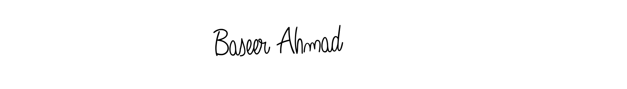 Create a beautiful signature design for name Baseer Ahmad بصیر. With this signature (Angelique-Rose-font-FFP) fonts, you can make a handwritten signature for free. Baseer Ahmad بصیر signature style 5 images and pictures png