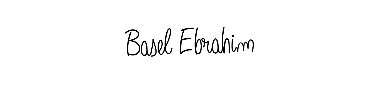 You should practise on your own different ways (Angelique-Rose-font-FFP) to write your name (Basel Ebrahim) in signature. don't let someone else do it for you. Basel Ebrahim signature style 5 images and pictures png
