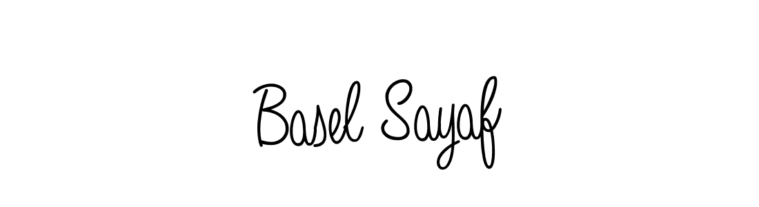 Make a beautiful signature design for name Basel Sayaf. With this signature (Angelique-Rose-font-FFP) style, you can create a handwritten signature for free. Basel Sayaf signature style 5 images and pictures png