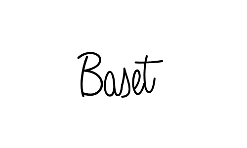 Use a signature maker to create a handwritten signature online. With this signature software, you can design (Angelique-Rose-font-FFP) your own signature for name Baset. Baset signature style 5 images and pictures png
