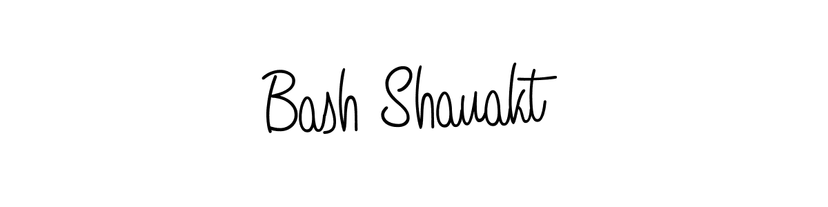 Check out images of Autograph of Bash Shauakt name. Actor Bash Shauakt Signature Style. Angelique-Rose-font-FFP is a professional sign style online. Bash Shauakt signature style 5 images and pictures png