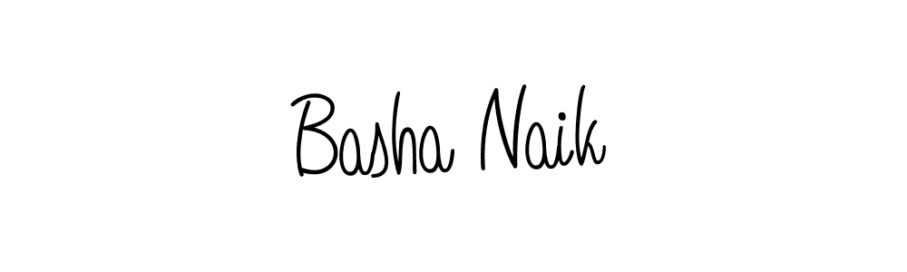 Make a beautiful signature design for name Basha Naik. With this signature (Angelique-Rose-font-FFP) style, you can create a handwritten signature for free. Basha Naik signature style 5 images and pictures png