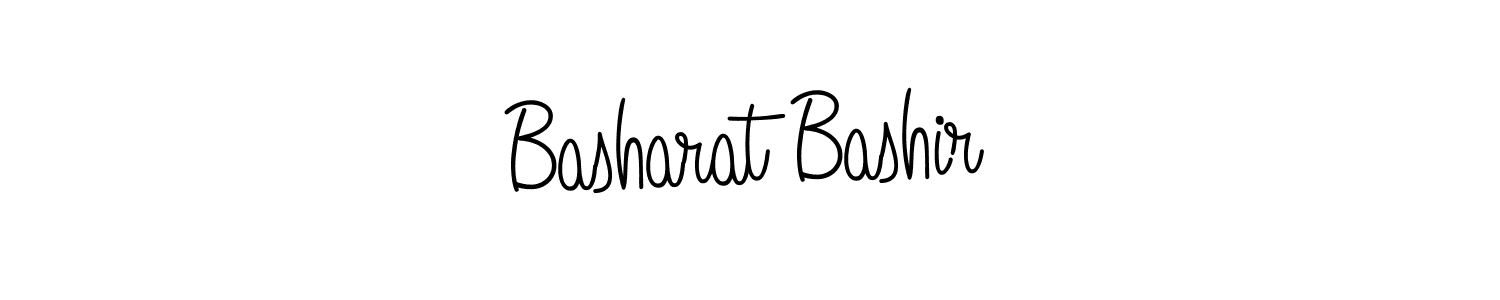 Design your own signature with our free online signature maker. With this signature software, you can create a handwritten (Angelique-Rose-font-FFP) signature for name Basharat Bashir. Basharat Bashir signature style 5 images and pictures png