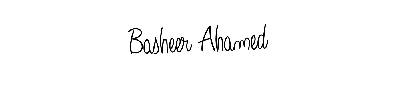 Design your own signature with our free online signature maker. With this signature software, you can create a handwritten (Angelique-Rose-font-FFP) signature for name Basheer Ahamed. Basheer Ahamed signature style 5 images and pictures png