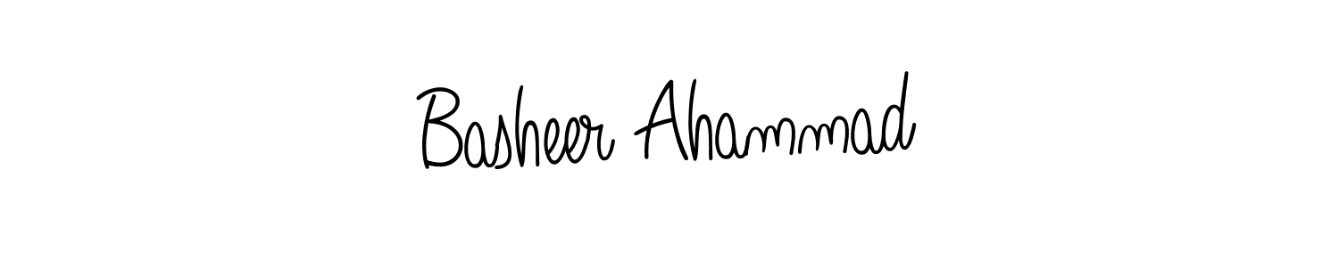 Angelique-Rose-font-FFP is a professional signature style that is perfect for those who want to add a touch of class to their signature. It is also a great choice for those who want to make their signature more unique. Get Basheer Ahammad name to fancy signature for free. Basheer Ahammad signature style 5 images and pictures png