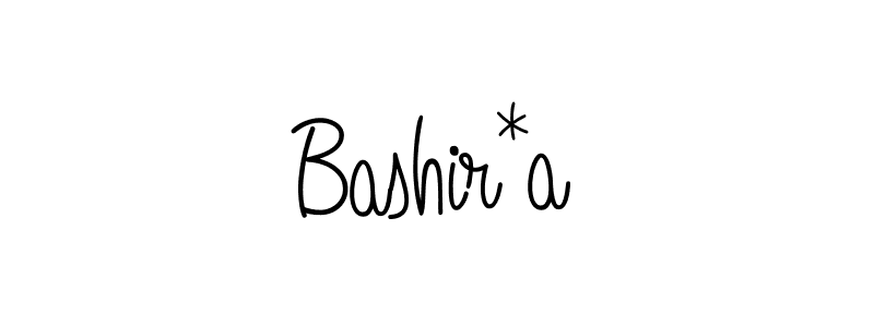 The best way (Angelique-Rose-font-FFP) to make a short signature is to pick only two or three words in your name. The name Bashir*a include a total of six letters. For converting this name. Bashir*a signature style 5 images and pictures png