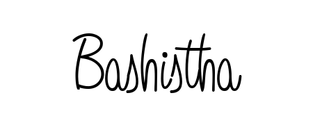 You should practise on your own different ways (Angelique-Rose-font-FFP) to write your name (Bashistha) in signature. Don't let someone else do it for you. Bashistha signature style 5 images and pictures png
