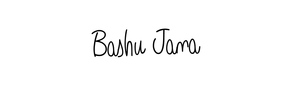 Bashu Jana stylish signature style. Best Handwritten Sign (Angelique-Rose-font-FFP) for my name. Handwritten Signature Collection Ideas for my name Bashu Jana. Bashu Jana signature style 5 images and pictures png