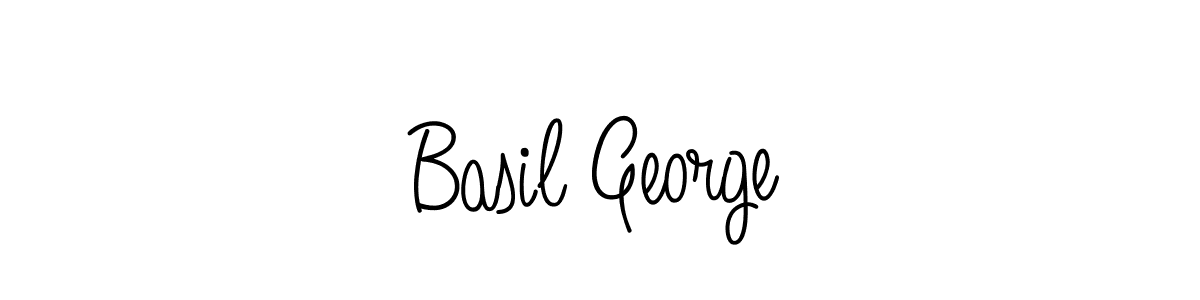 Use a signature maker to create a handwritten signature online. With this signature software, you can design (Angelique-Rose-font-FFP) your own signature for name Basil George. Basil George signature style 5 images and pictures png