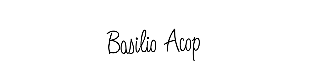 Angelique-Rose-font-FFP is a professional signature style that is perfect for those who want to add a touch of class to their signature. It is also a great choice for those who want to make their signature more unique. Get Basilio Acop name to fancy signature for free. Basilio Acop signature style 5 images and pictures png