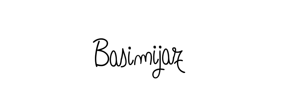 Make a beautiful signature design for name Basimijaz. With this signature (Angelique-Rose-font-FFP) style, you can create a handwritten signature for free. Basimijaz signature style 5 images and pictures png