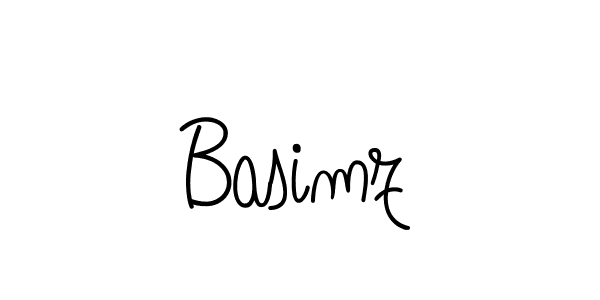 Make a beautiful signature design for name Basimz. With this signature (Angelique-Rose-font-FFP) style, you can create a handwritten signature for free. Basimz signature style 5 images and pictures png