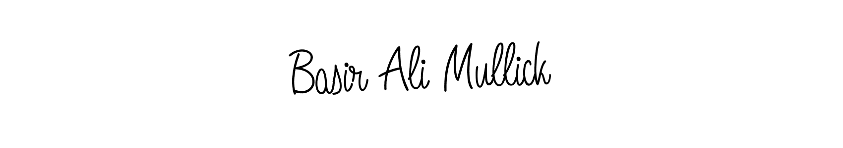 How to make Basir Ali Mullick signature? Angelique-Rose-font-FFP is a professional autograph style. Create handwritten signature for Basir Ali Mullick name. Basir Ali Mullick signature style 5 images and pictures png