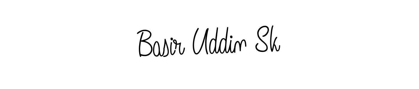You should practise on your own different ways (Angelique-Rose-font-FFP) to write your name (Basir Uddin Sk) in signature. don't let someone else do it for you. Basir Uddin Sk signature style 5 images and pictures png