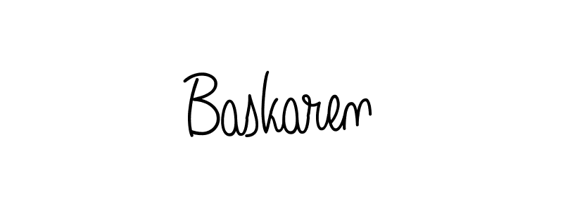 Make a beautiful signature design for name Baskaren. With this signature (Angelique-Rose-font-FFP) style, you can create a handwritten signature for free. Baskaren signature style 5 images and pictures png
