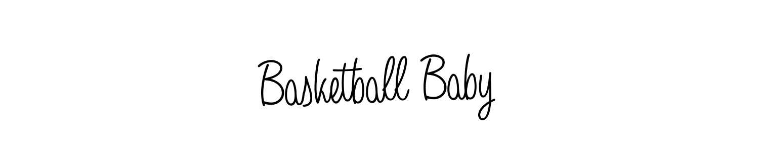 How to make Basketball Baby name signature. Use Angelique-Rose-font-FFP style for creating short signs online. This is the latest handwritten sign. Basketball Baby signature style 5 images and pictures png