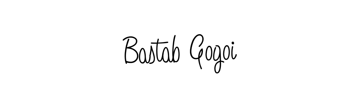 Design your own signature with our free online signature maker. With this signature software, you can create a handwritten (Angelique-Rose-font-FFP) signature for name Bastab Gogoi. Bastab Gogoi signature style 5 images and pictures png