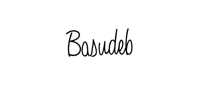 How to make Basudeb name signature. Use Angelique-Rose-font-FFP style for creating short signs online. This is the latest handwritten sign. Basudeb signature style 5 images and pictures png