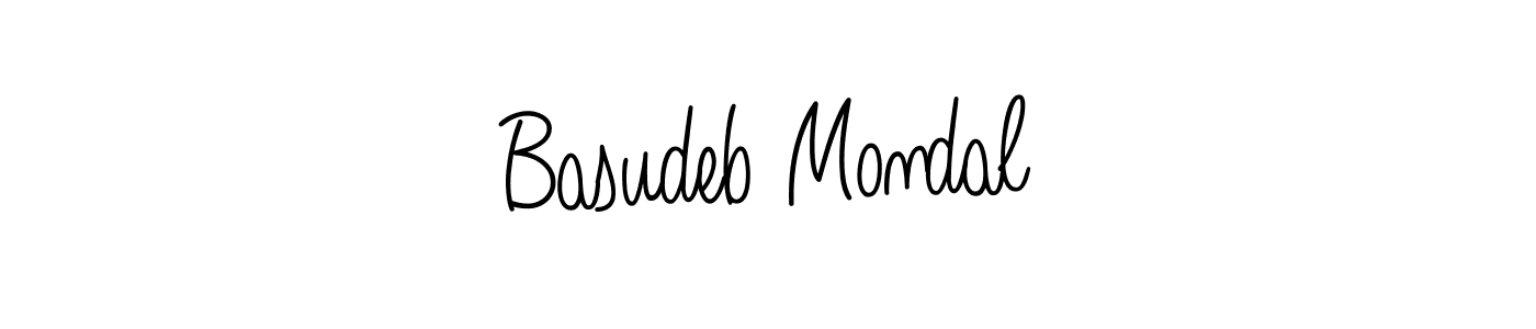 Create a beautiful signature design for name Basudeb Mondal. With this signature (Angelique-Rose-font-FFP) fonts, you can make a handwritten signature for free. Basudeb Mondal signature style 5 images and pictures png
