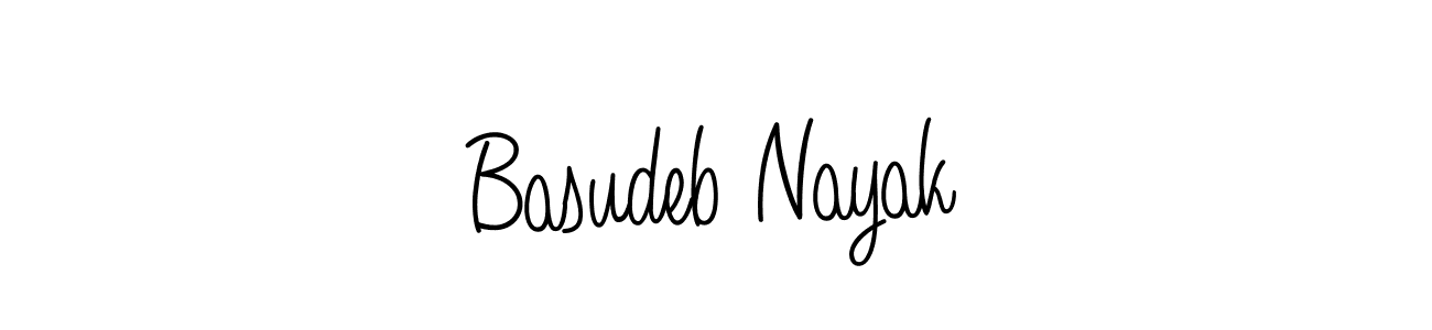 The best way (Angelique-Rose-font-FFP) to make a short signature is to pick only two or three words in your name. The name Basudeb Nayak include a total of six letters. For converting this name. Basudeb Nayak signature style 5 images and pictures png