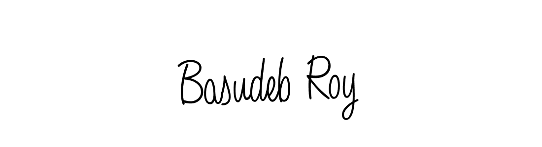 How to make Basudeb Roy signature? Angelique-Rose-font-FFP is a professional autograph style. Create handwritten signature for Basudeb Roy name. Basudeb Roy signature style 5 images and pictures png