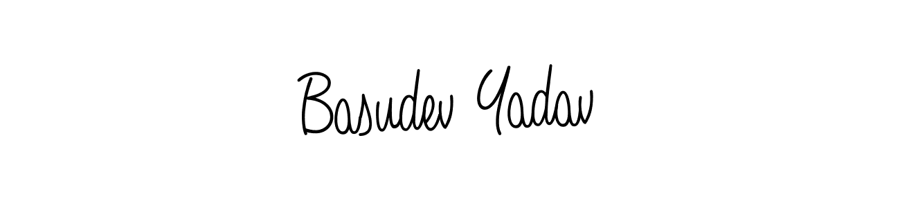 How to Draw Basudev Yadav signature style? Angelique-Rose-font-FFP is a latest design signature styles for name Basudev Yadav. Basudev Yadav signature style 5 images and pictures png