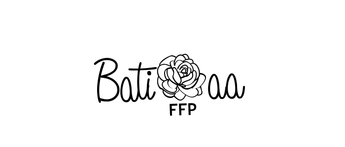 You should practise on your own different ways (Angelique-Rose-font-FFP) to write your name (Bati5aa) in signature. don't let someone else do it for you. Bati5aa signature style 5 images and pictures png